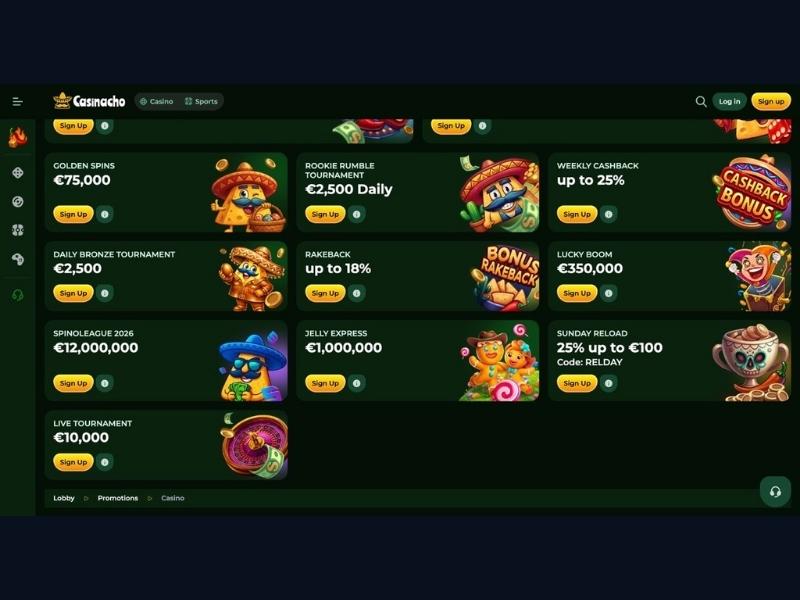 Registrazione e KYC prioritaria per giocatori jackpot su Casinacho Casino Nacho Casino